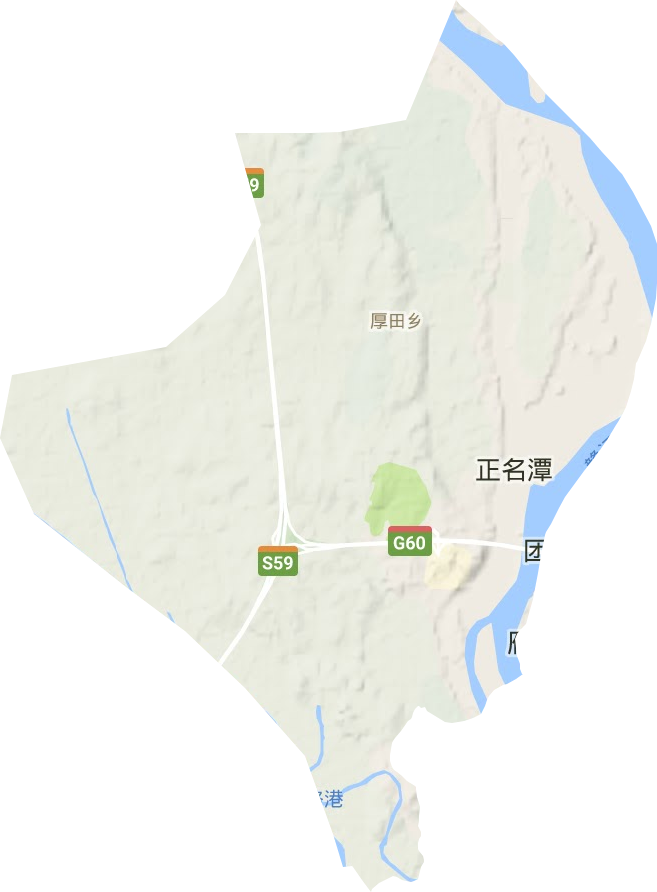 厚田乡地形图