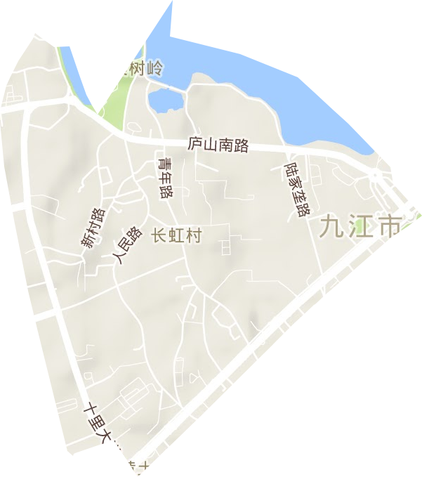 人民路街道地形图