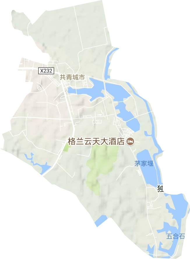 茶山街道地形图