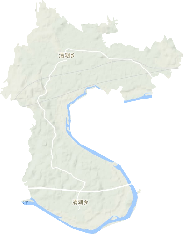 清湖乡地形图