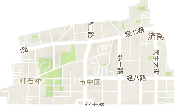 杆石桥街道地形图