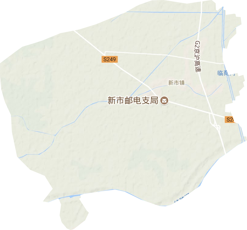 新市镇地形图