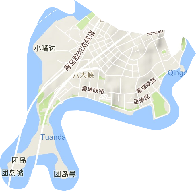 八大峡街道地形图