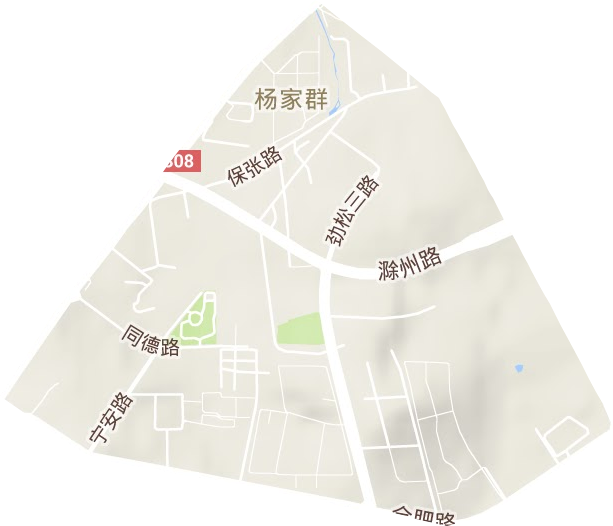 合肥路街道地形图