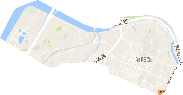 洛阳路街道地形图