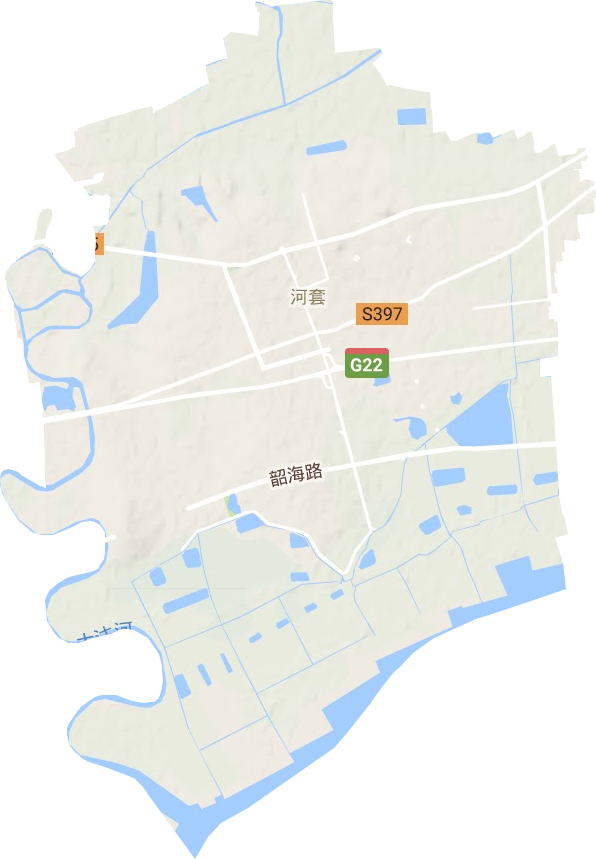 河套街道地形图