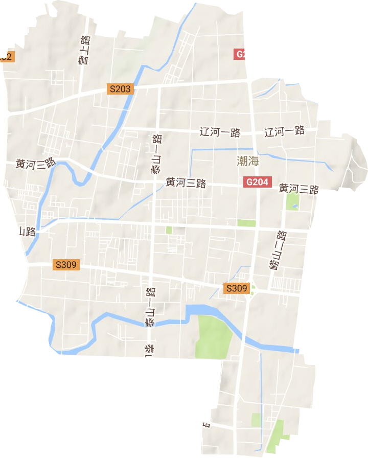 潮海街道高清地形地图,潮海街道高清谷歌地形地图