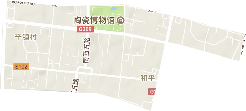 和平街道地形图