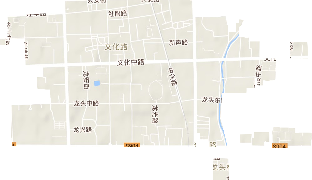 文化路街道办事地形图