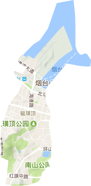 毓璜顶街道地形图