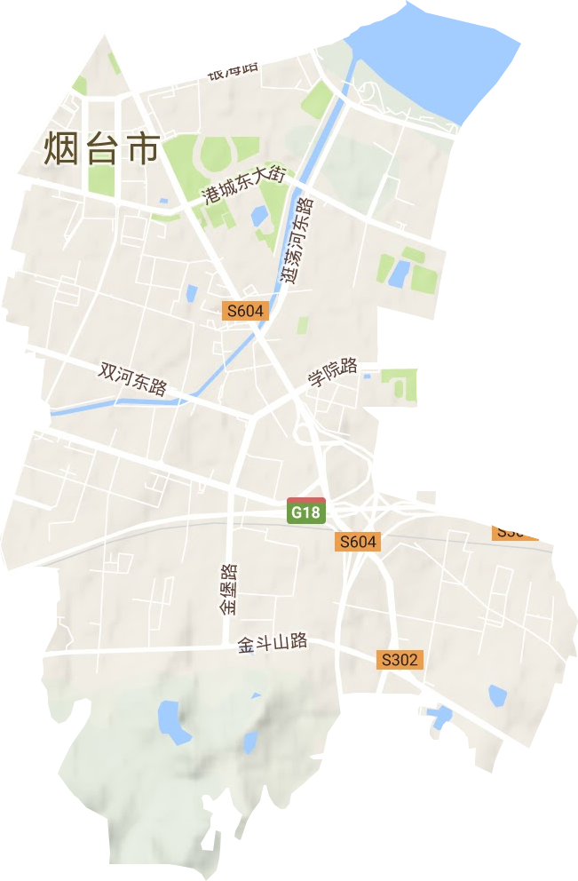 滨海路街道地形图