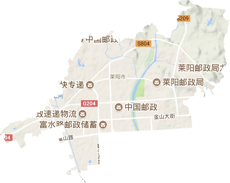 城厢街道地形图