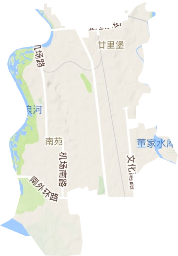 廿里堡街道地形图