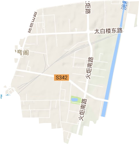 观音阁街道地形图