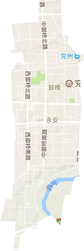 鼓楼街道地形图