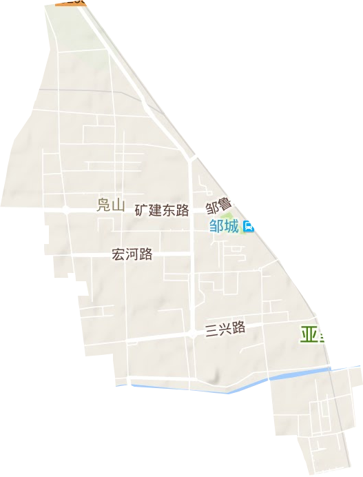 凫山街道地形图