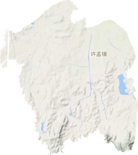 许孟镇地形图