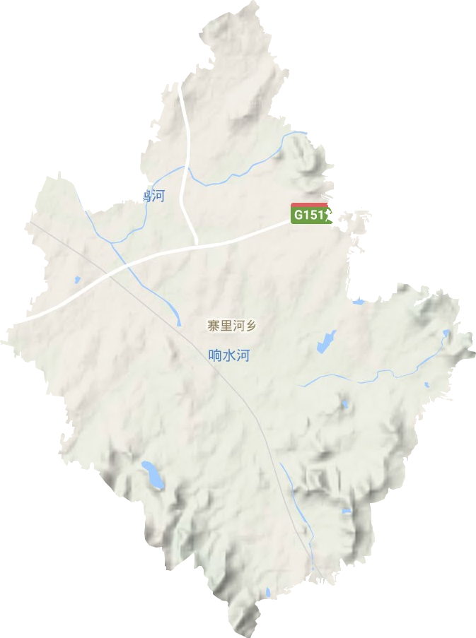 寨里河镇地形图