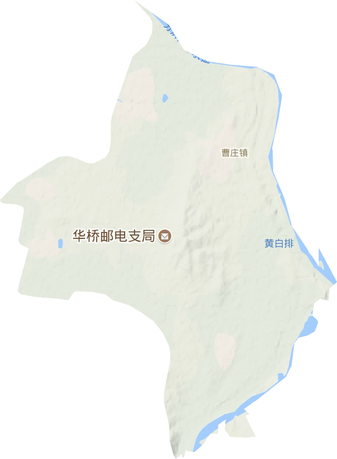 曹庄镇地形图