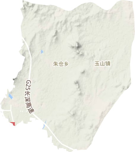 玉山镇地形图