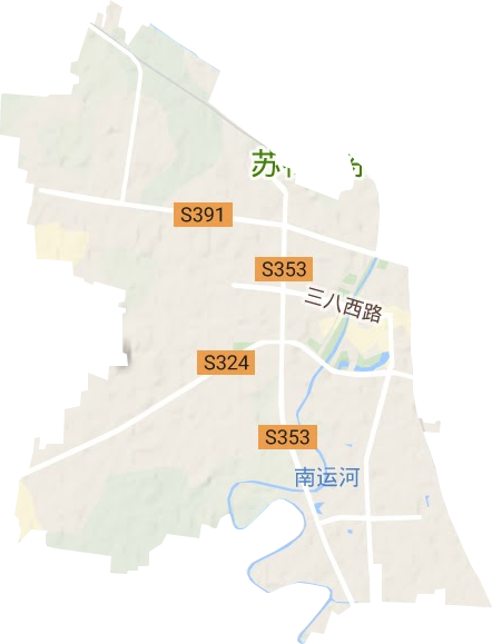 运河街道地形图