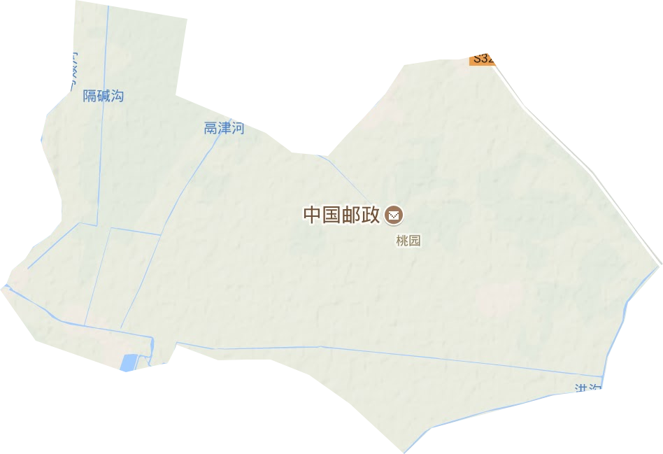 桃园街道地形图