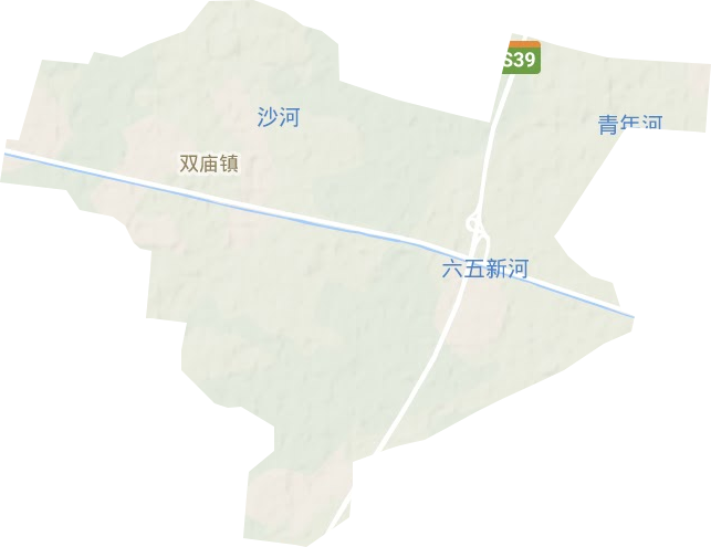 双庙镇地形图