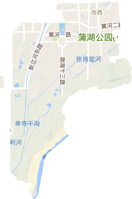 市西街道地形图