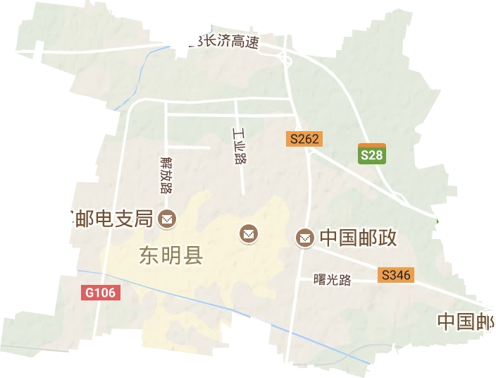 城关街道地形图