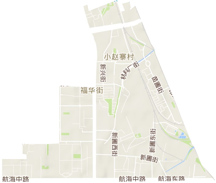 福华街街道地形图