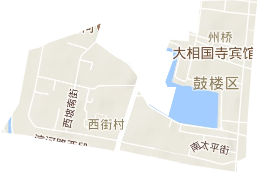 州桥街道地形图