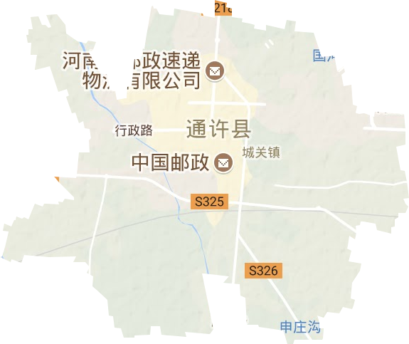 城关镇地形图