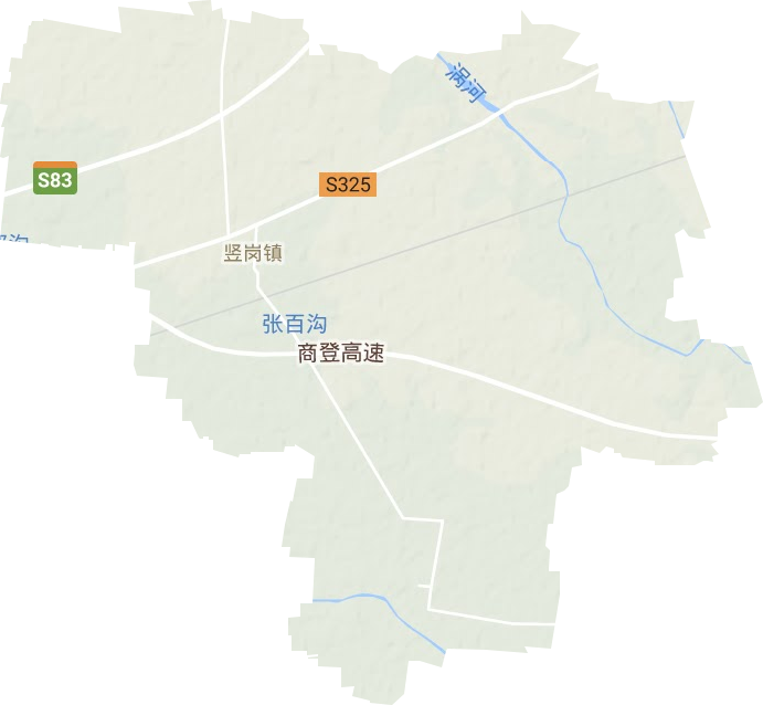 竖岗镇地形图