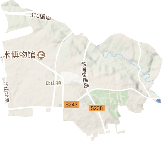 邙山街道地形图