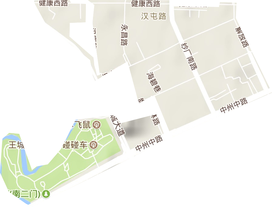 汉屯路街道地形图