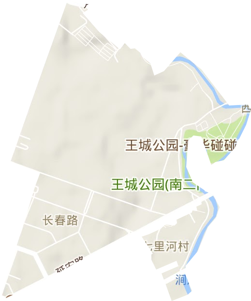 长春路街道地形图