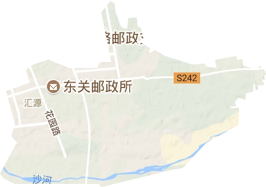 汇源街道地形图