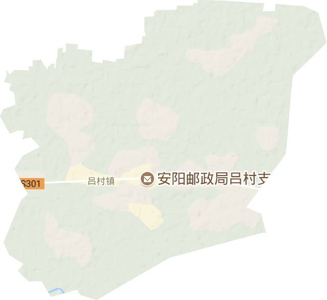 吕村镇地形图