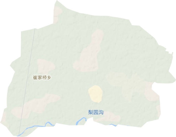 崔家桥镇地形图