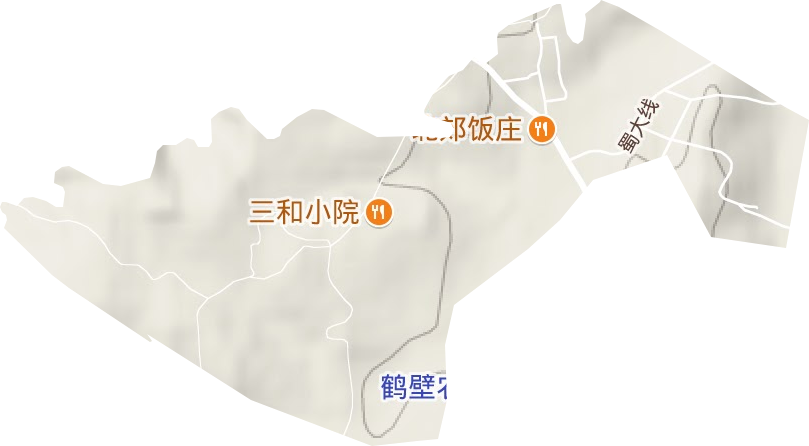 九矿广场街道地形图