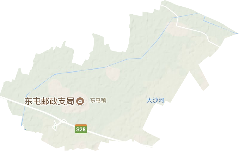 东屯镇地形图