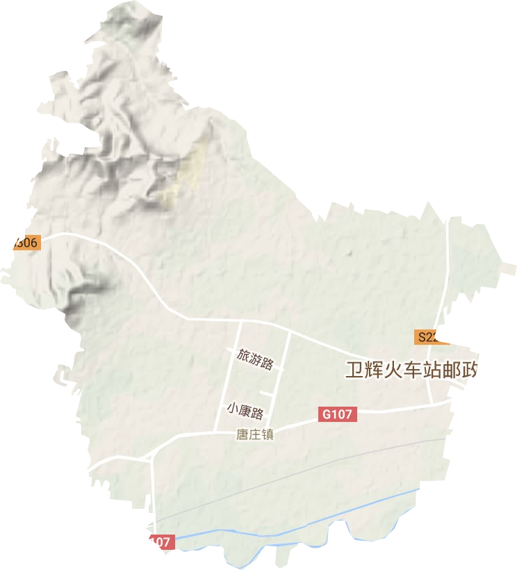 唐庄镇地形图