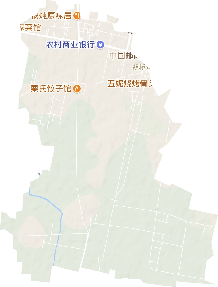 胡桥街道地形图