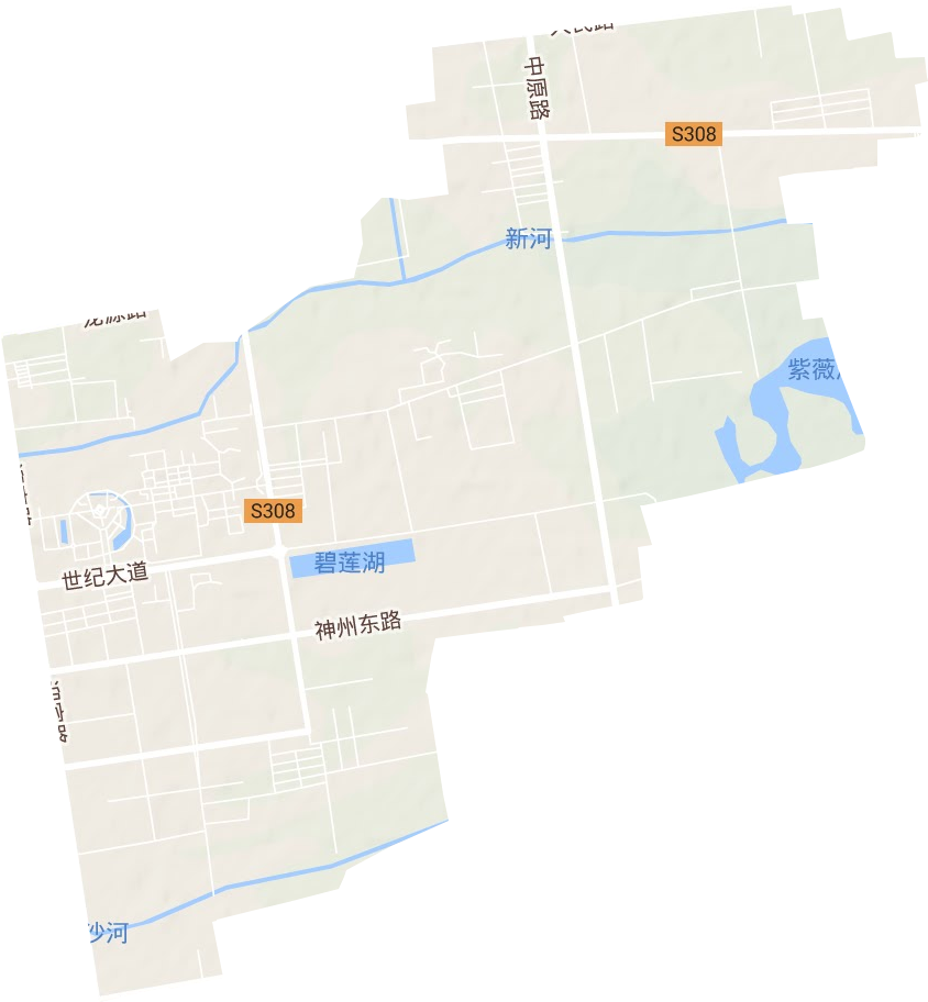 文苑街道地形图