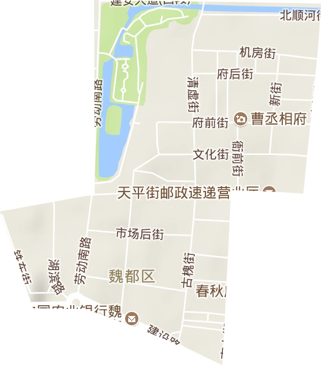 西大街道地形图