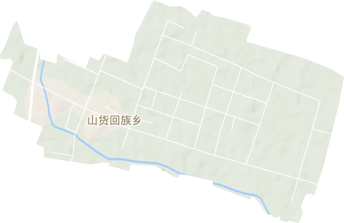 山货回族乡地形图