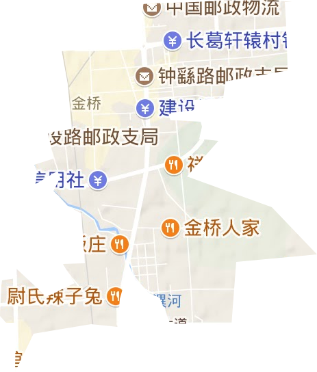 金桥路街道地形图