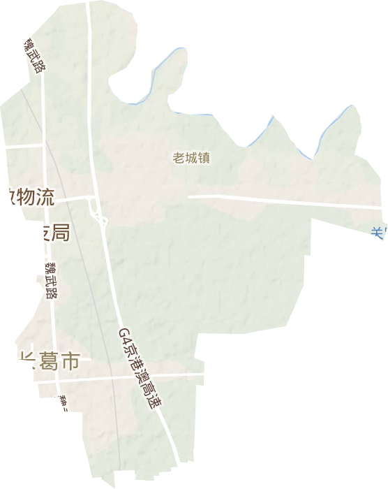 老城镇地形图