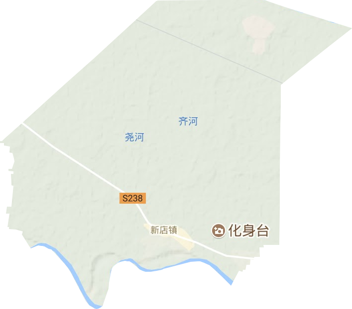 新店镇地形图