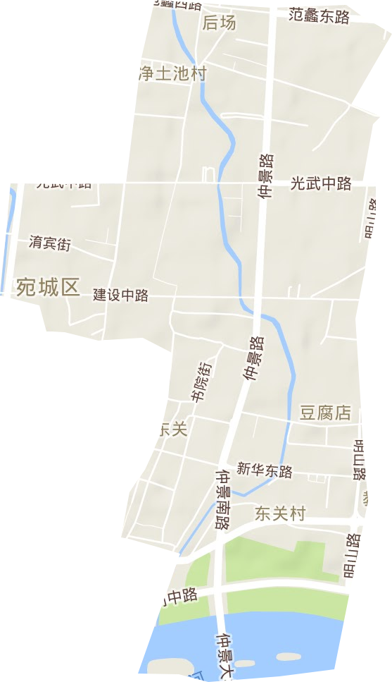 东关街道地形图